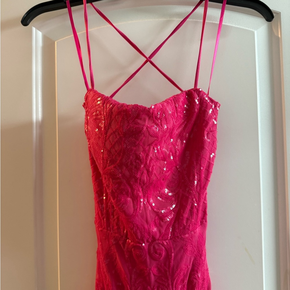 Windsor Pink Sequin Prom Dress Size Small (Jr’s)